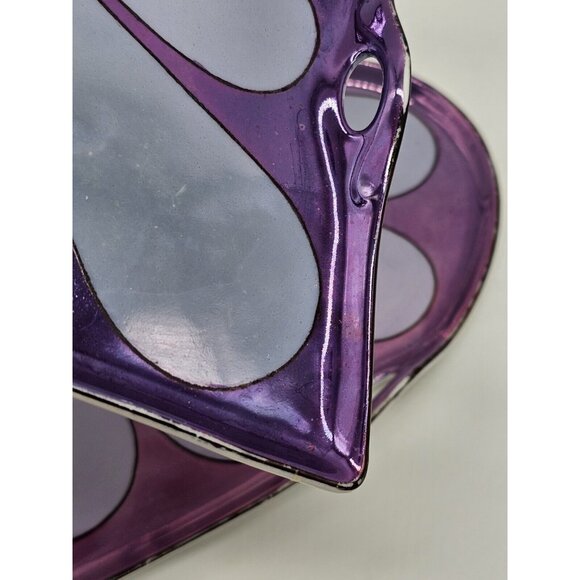 Flower Power Art Deco Atlas China Czechoslovakia Decorative Dish Pair Boho Retro - Picture 6 of 13